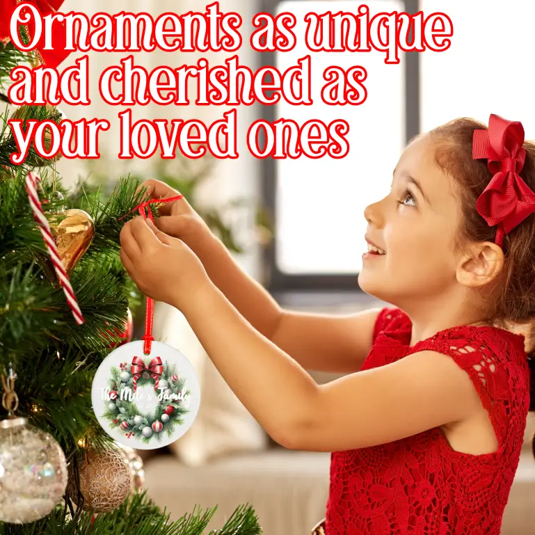 Family Wreath | Ceramic Tree Ornament